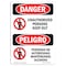 Signmission OSHA Sign, 10" Height, Unauthorized Personnel Keep Out Bilingual Spanish, DS-D-VS-1598 OS-DS-D-710-VS-1598 - alternate 1